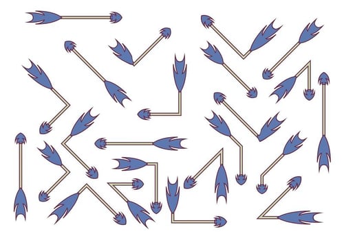 Blue Flechas Vector