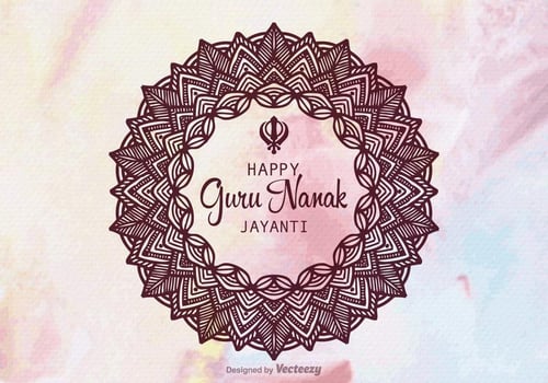 Free Guru Nanak Jayanti Vector Design
