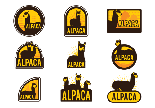 Alpaca Vector Labels