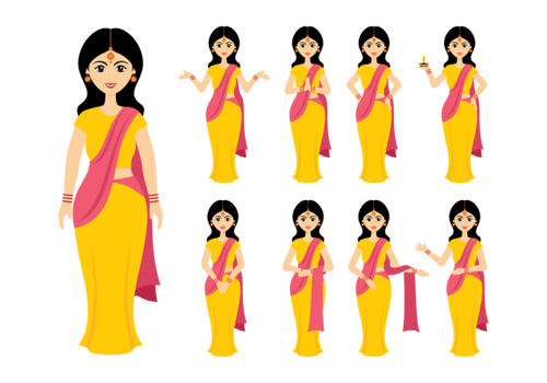 Indian Women Vector
