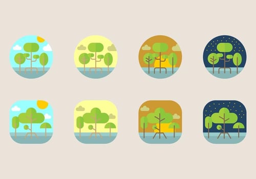 Mangrove Icon vector
