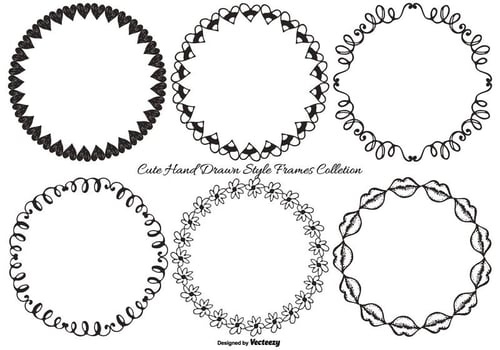 Hand Drawn Frame Collection vector