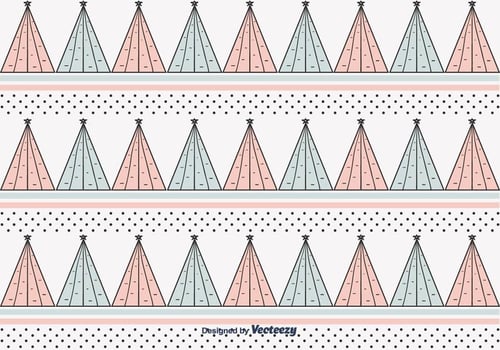 Christmas Trees Pattern Vector