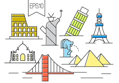 Free Vector Landmarks
