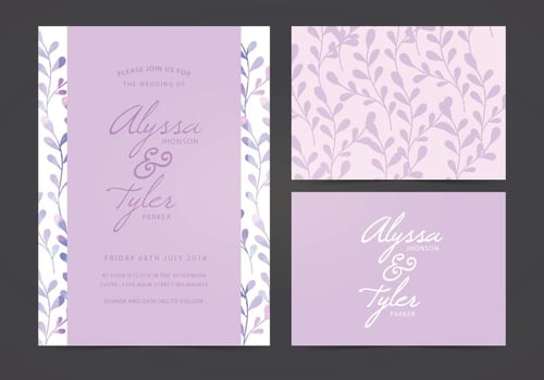Vector Wedding Invite