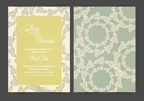 Vector Wedding Invitation