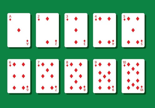 Diamond Poker Card Vectors