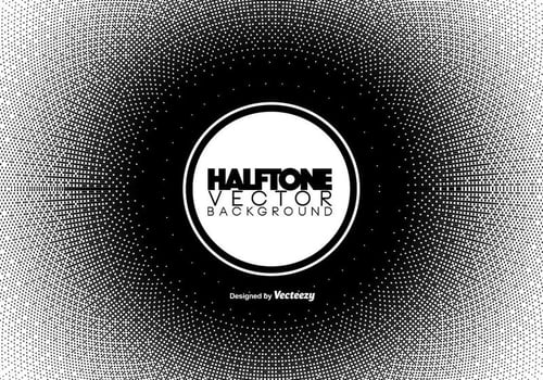 Vector Halftone Abstract Background