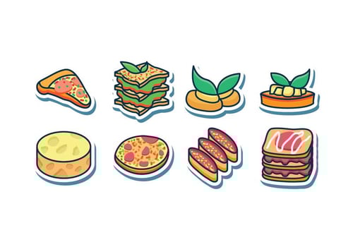Free Italian Food Icon Set vector
