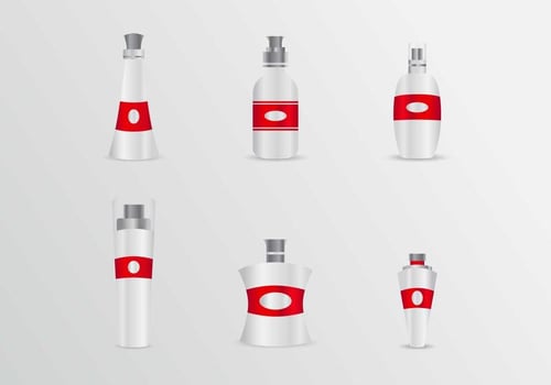 Toner pack black mock up vector