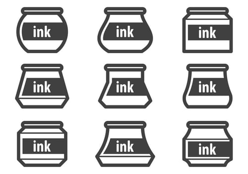 Free Ink Pot Vectors