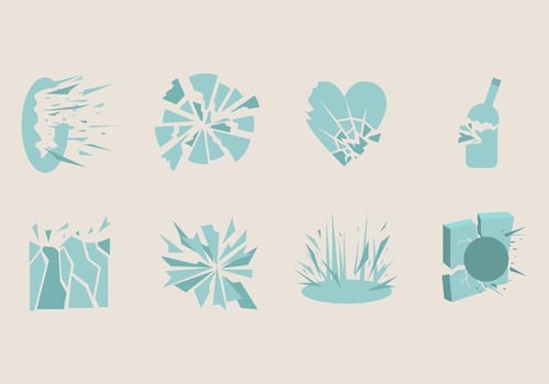 Shatter Icon vector