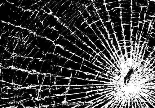 Free Broken Window Vector Illustration