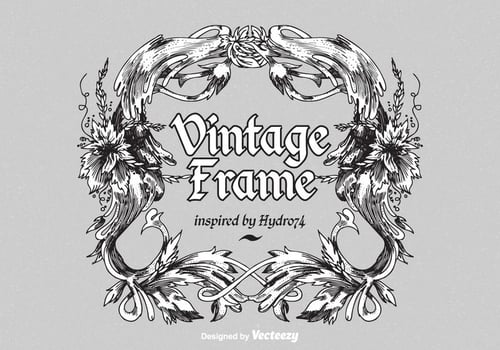 Vintage Ornate Vector Frame