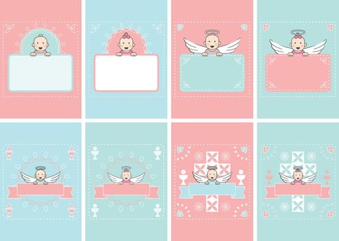 Baby Card Invitation vector