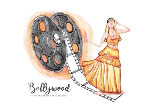 Free Bollywood Background vector