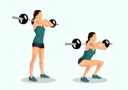 Free Squat Background vector