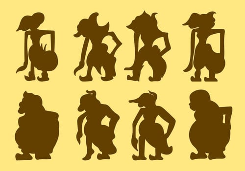 Free Wayang Silhouette Vector