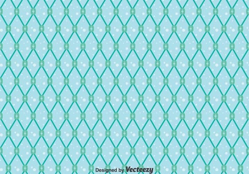 Blue Fish Net Seamless Pattern vector