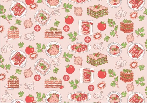 Lasagna Pattern Vector