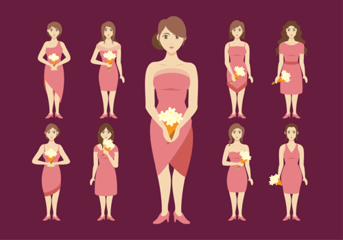 Bridesmaids Women Vector