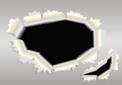 Metallic Tracks Through Vector Illustration