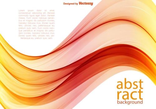 Vector Orange Wave Background