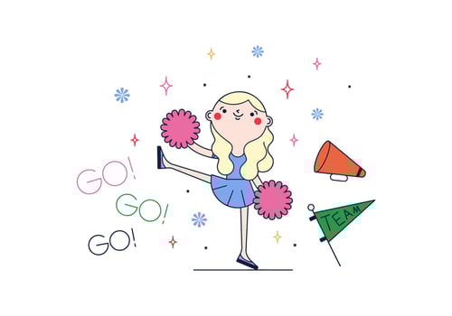 Cheerleader Vector