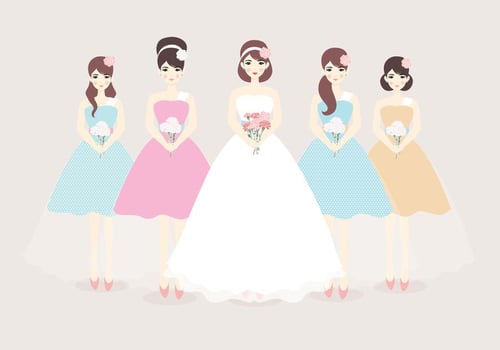 Bridesmaid Vector