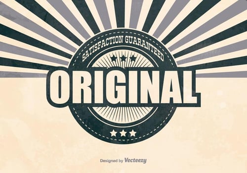Retro Original Promotional Background vector