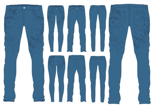 Blue Jeans Templates vector