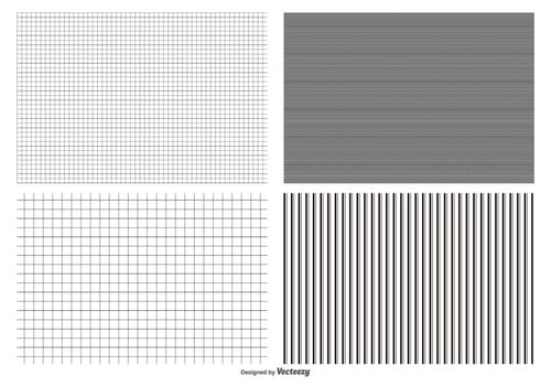 Seamless Grid Pattern Collection vector