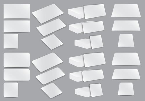 Name Card Blank Templates vector