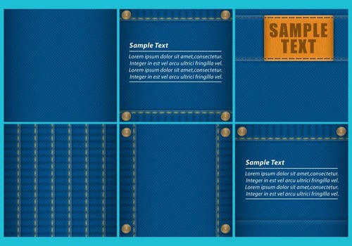 Blue Jeans Templates vector
