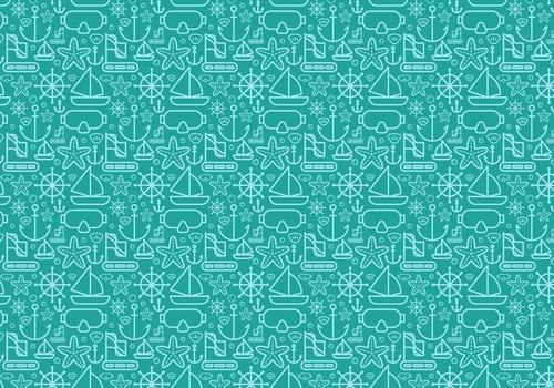 Free Diving Elements Vector