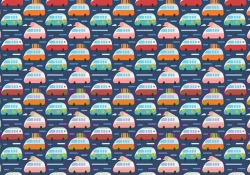 Free Hippie Bus Vector