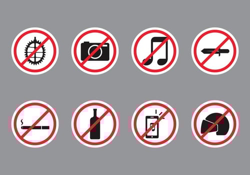 Forbidden Public Sign vector