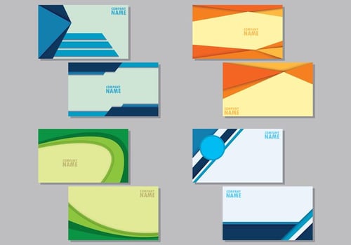 Set Of Namecard Templates vector
