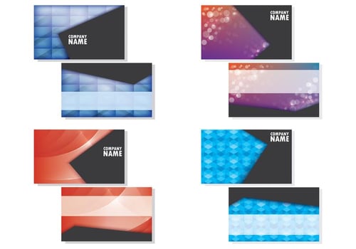Set Of Namecard Templates vector