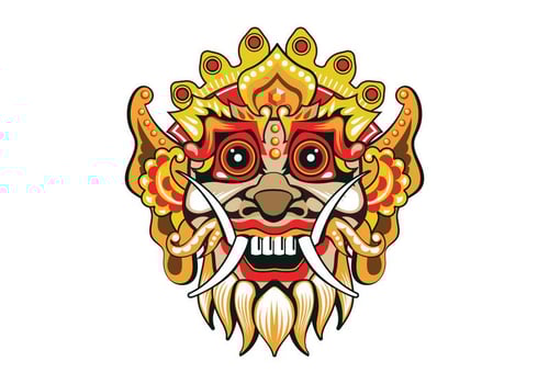 Fun Barong Mask Vector