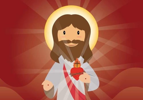 Free Sacred Heart Illustration vector