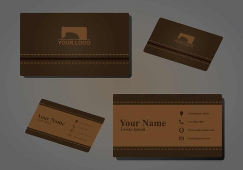 Sewing Namecard Illustration vector