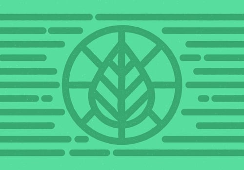 Leaf Circle Badge vector