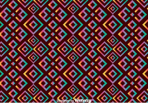 Ethnic Huichol Seamless Pattern vector