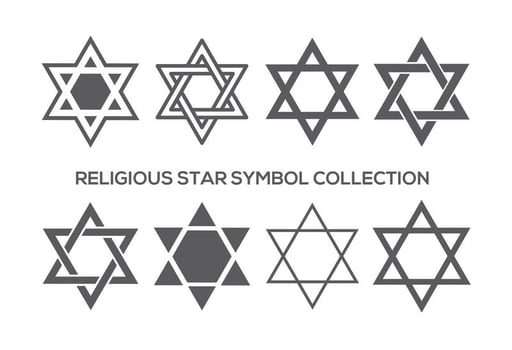 Religious Star Symbol Collection vector