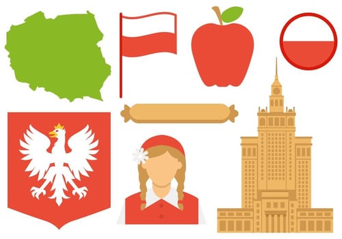 Poland Icons Vector