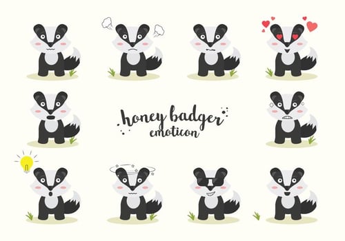 Free Honey Badger Vector