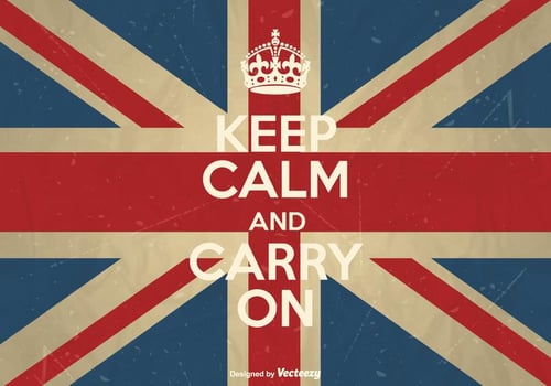 Vector Keep Calm And Carry On Poster