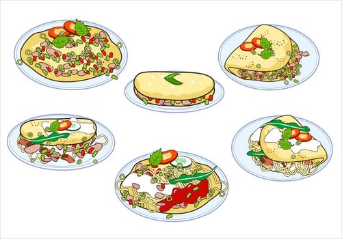 Omelet Free Vector