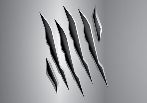 Free Metal Tear Vector Illustration